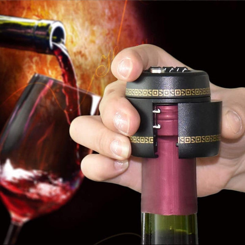 Comidox 2Pcs Wine Bottle Lock Combination Digital Password Code Lock Cap For Red Wine Bottle Vacuum Picks Stopper Conservation - Image 2